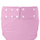 Maxbell Leakproof Adult Cloth Diapers Against Incontinence for Elderly Seniors Pink