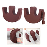Maxbell Bed Turn Over Cushion Transfer Pad for Elder Patient Leg Pad Nursing Tool Brown