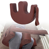 Maxbell Bed Turn Over Cushion Transfer Pad for Elder Patient Leg Pad Nursing Tool Brown with Strap