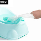 Maxbell 10 Rolls 100Pcs Toilet Cleaning Bag with Drawstring for Kids Portable