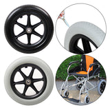 Maxbell 12inch Wheelchair Replacement Rear Wheel for Wheelchairs Walkers Accessories Black