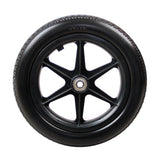 Maxbell 12inch Wheelchair Replacement Rear Wheel for Wheelchairs Walkers Accessories Black