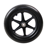 Maxbell 12inch Wheelchair Replacement Rear Wheel for Wheelchairs Walkers Accessories Black
