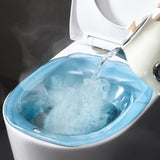 Maxbell Toilet Bidet Overflow Bidet Basin for for Postpartum Care women Blue