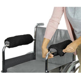 Maxbell 2 Pack Wheelchair Soft Office Chair Universal Armrest Pads Arm Cushions Black