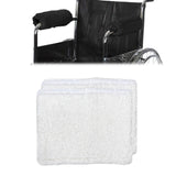 Maxbell 2 Pack Wheelchair Soft Office Chair Universal Armrest Pads Arm Cushions White
