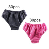 Maxbell 30 Pieces One Time Underwear One Size Stretchy Elastic Waist for Business Blue