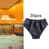 Maxbell 30 Pieces One Time Underwear One Size Stretchy Elastic Waist for Business Blue