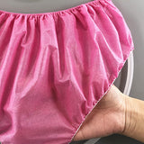Maxbell 30 Pieces One Time Underwear One Size Stretchy Elastic Waist for Business Purple