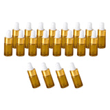 Maxbell Small Dropper Bottles with Glass Eye Dropper Sample Vial for Essential Oils White 3ml