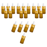 Maxbell Small Dropper Bottles with Glass Eye Dropper Sample Vial for Essential Oils White 3ml
