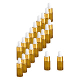 Maxbell Small Dropper Bottles with Glass Eye Dropper Sample Vial for Essential Oils White 3ml
