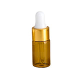 Maxbell Small Dropper Bottles with Glass Eye Dropper Sample Vial for Essential Oils White 3ml