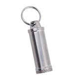 Maxbell Pill Box Waterproof Metal Pill Case Keychain Carrier for Camping Travelling