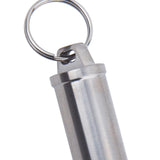 Maxbell Pill Box Waterproof Metal Pill Case Keychain Carrier for Camping Travelling