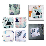 Maxbell Washable Sanitary Napkin Storage Bag Toiletry Pouch Nursing Girls Ladies green balloon
