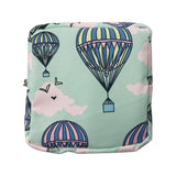 Maxbell Washable Sanitary Napkin Storage Bag Toiletry Pouch Nursing Girls Ladies green balloon
