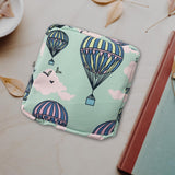 Maxbell Washable Sanitary Napkin Storage Bag Toiletry Pouch Nursing Girls Ladies green balloon