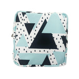 Maxbell Washable Sanitary Napkin Storage Bag Toiletry Pouch Nursing Girls Ladies green black triangle