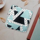 Maxbell Washable Sanitary Napkin Storage Bag Toiletry Pouch Nursing Girls Ladies green black triangle