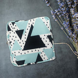 Maxbell Washable Sanitary Napkin Storage Bag Toiletry Pouch Nursing Girls Ladies green black triangle