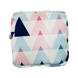 Maxbell Washable Sanitary Napkin Storage Bag Toiletry Pouch Nursing Girls Ladies pink triangle