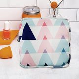 Maxbell Washable Sanitary Napkin Storage Bag Toiletry Pouch Nursing Girls Ladies pink triangle