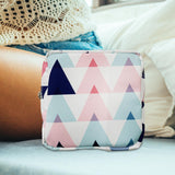 Maxbell Washable Sanitary Napkin Storage Bag Toiletry Pouch Nursing Girls Ladies pink triangle