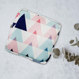 Maxbell Washable Sanitary Napkin Storage Bag Toiletry Pouch Nursing Girls Ladies pink triangle