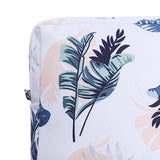 Maxbell Washable Sanitary Napkin Storage Bag Toiletry Pouch Nursing Girls Ladies white leaves