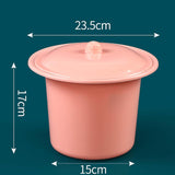 Maxbell Portable Spittoon PP Plastic Lightweight Durable for Elderly Women Men Pink