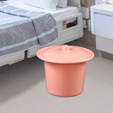 Maxbell Portable Spittoon PP Plastic Lightweight Durable for Elderly Women Men Pink