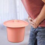 Maxbell Portable Spittoon PP Plastic Lightweight Durable for Elderly Women Men Pink