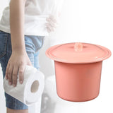 Maxbell Portable Spittoon PP Plastic Lightweight Durable for Elderly Women Men Pink