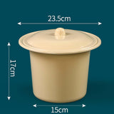 Maxbell Portable Spittoon PP Plastic Lightweight Durable for Elderly Women Men Light Yellow