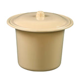 Maxbell Portable Spittoon PP Plastic Lightweight Durable for Elderly Women Men Light Yellow
