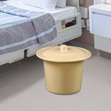 Maxbell Portable Spittoon PP Plastic Lightweight Durable for Elderly Women Men Light Yellow