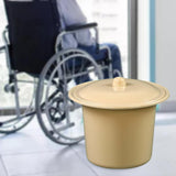 Maxbell Portable Spittoon PP Plastic Lightweight Durable for Elderly Women Men Light Yellow