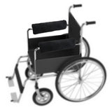 Maxbell 2Pcs Wheelchair Armrest Pads for Universal Protection Relieve Pressure Black