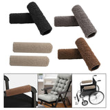 Maxbell 2Pcs Wheelchair Armrest Pads for Universal Protection Relieve Pressure Black