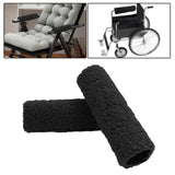 Maxbell 2Pcs Wheelchair Armrest Pads for Universal Protection Relieve Pressure Black