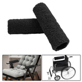 Maxbell 2Pcs Wheelchair Armrest Pads for Universal Protection Relieve Pressure Black