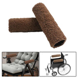Maxbell 2Pcs Wheelchair Armrest Pads for Universal Protection Relieve Pressure Brown