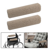 Maxbell 2Pcs Wheelchair Armrest Pads for Universal Protection Relieve Pressure Beige