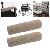 Maxbell 2Pcs Wheelchair Armrest Pads for Universal Protection Relieve Pressure Beige