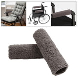 Maxbell 2Pcs Wheelchair Armrest Pads for Universal Protection Relieve Pressure Gray