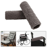 Maxbell 2Pcs Wheelchair Armrest Pads for Universal Protection Relieve Pressure Gray