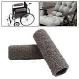 Maxbell 2Pcs Wheelchair Armrest Pads for Universal Protection Relieve Pressure Gray