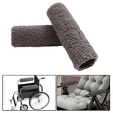 Maxbell 2Pcs Wheelchair Armrest Pads for Universal Protection Relieve Pressure Gray