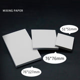 Maxbell 50 Pieces Mixing Pads Portable Multi 2 Sides for Experiment 7.6CMX7.6CM